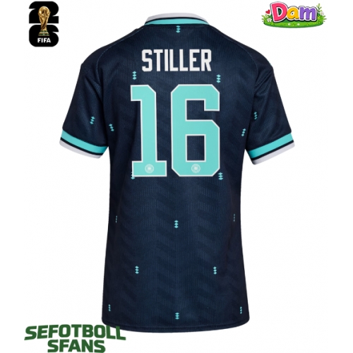 Tyskland Angelo Stiller #16 Bortatröja Kvinnor VM 2026 Kortärmad